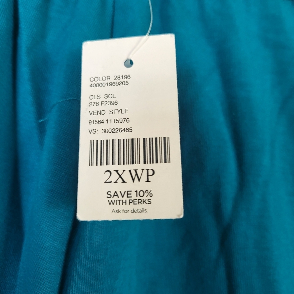 NWT Catherines 2XWP Teal Skirt - Picture 6 of 8